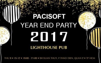 Pacisoft Vietnam tổ chức sự kiện Year End Party 2017