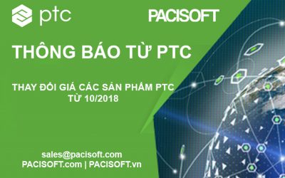 THÔNG BÁO TỪ PTC: Thay đổi giá các sản phẩm PTC từ 10/2018