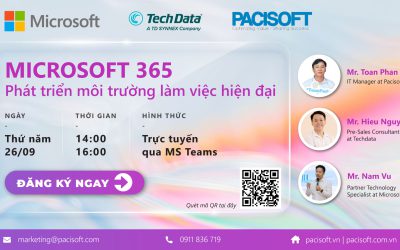 [Đăng ký tham dự] Webinar “Microsoft 365 – Phát triển môi trường làm việc hiện đại”