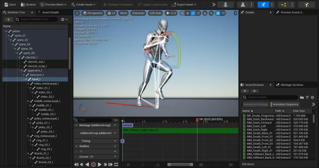 UNREAL ENGINE runtime_animation_tools