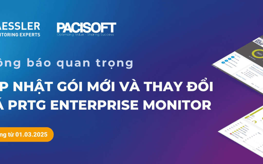 Thông Báo Quan Trọng: Gói Mới và Thay Đổi Giá PRTG Enterprise Monitor từ 01.03.2025