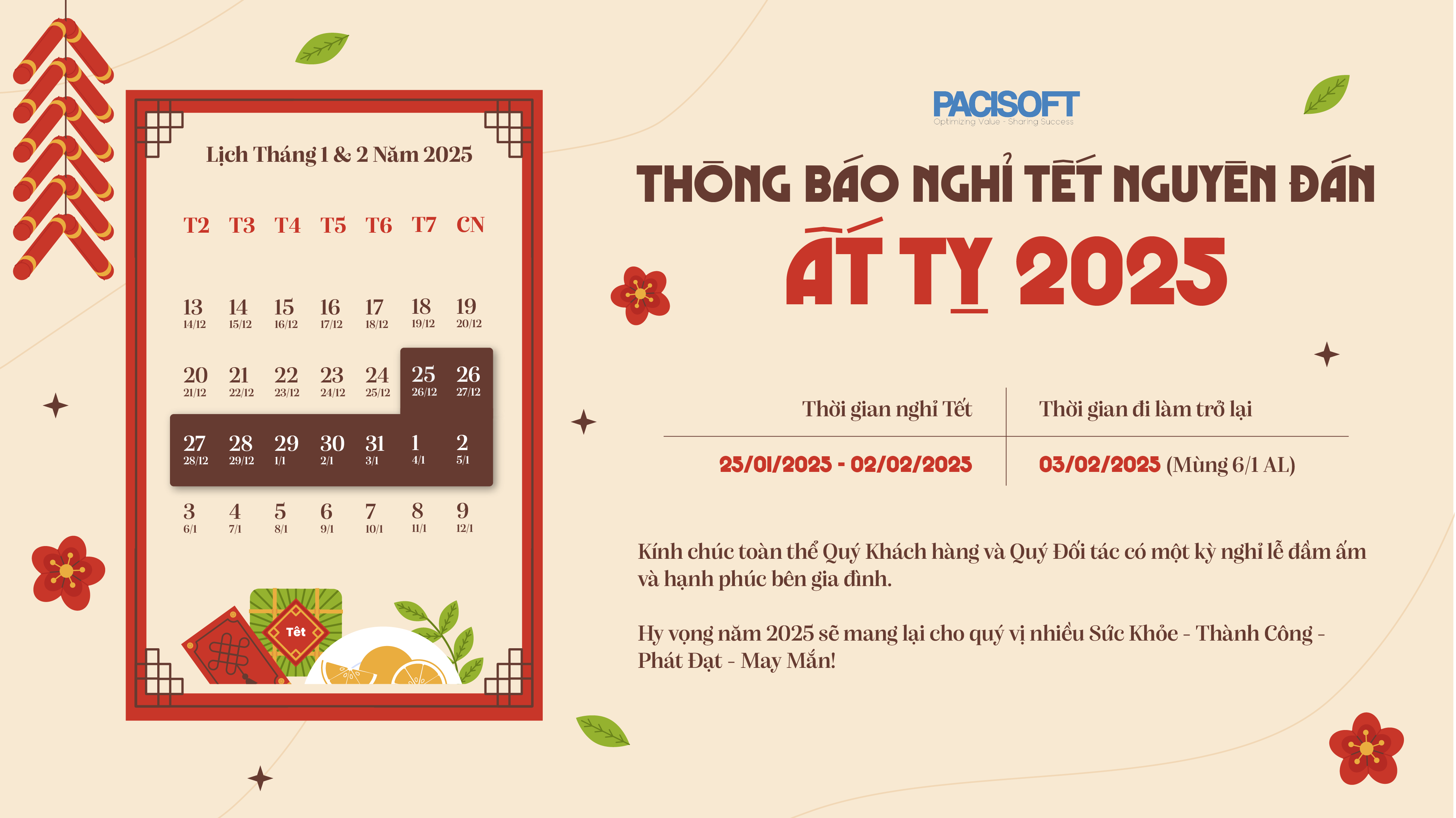 thong bao nghi tet am lich 2025