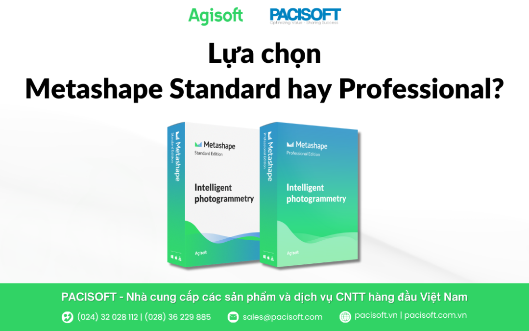 So sánh Metashape Standard Edition với Metashape Professional Edition